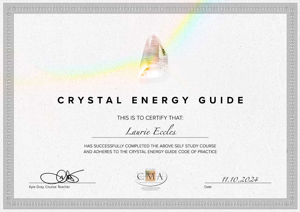 Laurie Eccles Crystal Diploma